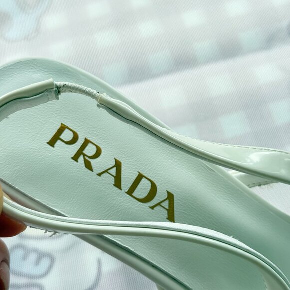 Prada Mesh Fabric Slingback Pumps - Picture 4 of 7